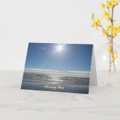 君恋しく思詩のグリーティングカード カード (黄色い花)