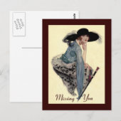 君恋しく思20代のグラマー葉書 ポストカード (正面/裏面)