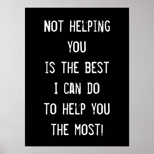 君救済じゃないおもしろいの感動的知恵 ポスター (正面)