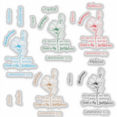 君素晴らしの忠実な名パーソナライズされた前だ シール (正面)