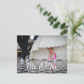 君結婚の感謝してい葉書は ポストカード (スタンド正面)