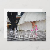 君結婚の感謝してい葉書は ポストカード (正面/裏面)