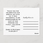 君結婚の感謝してい葉書は ポストカード (裏面)