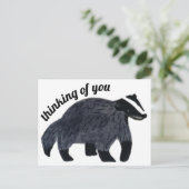 君考えのアナグマ ポストカード (スタンド正面)