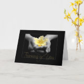 君考えのエレガント黄色い花 カード (黄色い花)