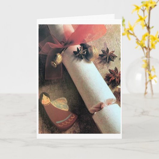 君考えの事で聖降誕祭お目出度う カード (黄色い花)