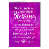 君考えの事はあなたは素晴らしいと賛美思う (正面)