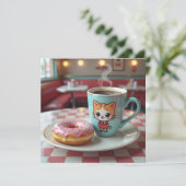 君考えの事 | かわいいドーナツとコーヒー カード (スタンド正面)