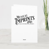 君考えの事 |かわいい子ネコonピアノ鍵 カード (裏面)