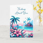 君考えの事 |ピクセルアート海 カード (黄色い花)