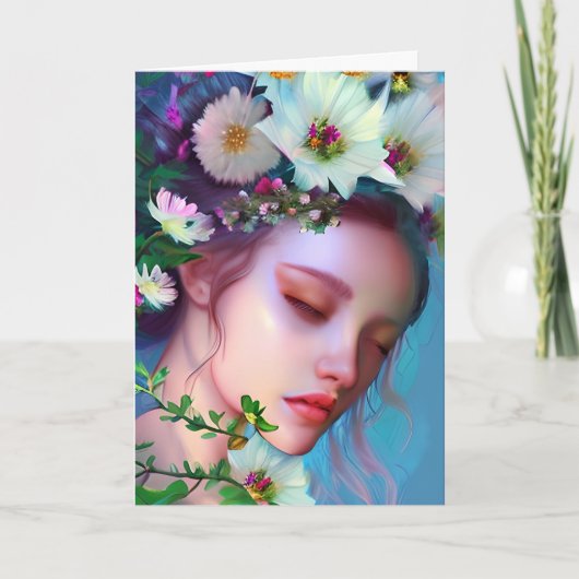 君考えの事 |妖精かわいらしの カード (正面)