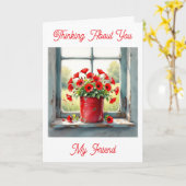 君考えの事 | 赤いケシ カード (黄色い花)