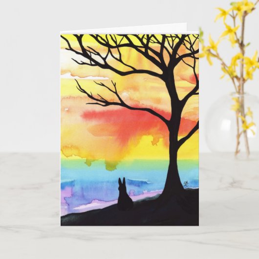 君考えの恋しく思はビハレ カード (黄色い花)