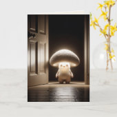 君考えの白熱［赤熱］光を放つ肉 カード (黄色い花)