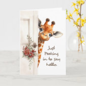 君考えの言うハイキリンののぞきのまわりに戸 カード (黄色い花)