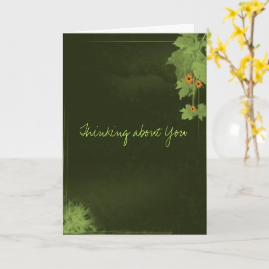 君考えるの事だ カード (黄色い花)