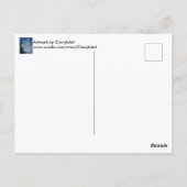 君考えるの月と星はがき ポストカード (裏面)