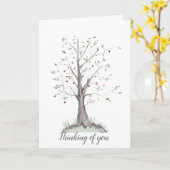 君考えるの カード (黄色い花)