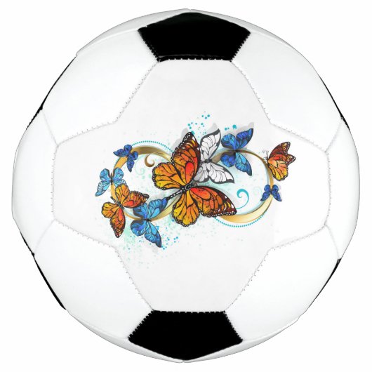 君臨する蝶々の無限 サッカーボール (正面)