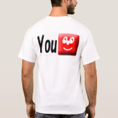 Ⅴ君-顔Your Face Japanese Kanji Kimi Kao Romantic Min Tシャツ (裏面)
