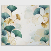 吟子ラグジュアリー金ゴールド線 ラッピングペーパー (フラット)