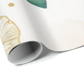 吟子ラグジュアリー金ゴールド線 ラッピングペーパー (ロールコーナー)