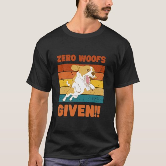 「吠えるな」グラフィックTシャツ - 面白い犬好き男性用 Tシャツ (正面)