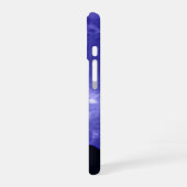 吠えるオオカミと満月 iPhone 16ケース (左側面)
