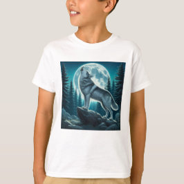 吠えるオオカミ Tシャツ