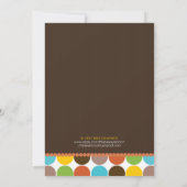 吠えるライオンドットベビーシャワー招待状 招待状 (裏面)