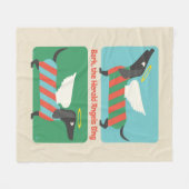 吠える天使たちが歌う フリースブランケット (正面(横))