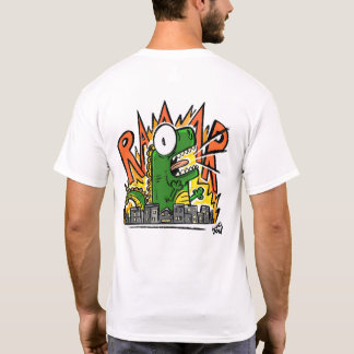 吠える恐竜のキャラクター Tシャツ