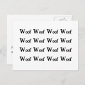 吠える犬の隣人の苦情 ポストカード (正面/裏面)