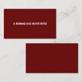 吠える犬は食わぬ 名刺 (正面/裏面)