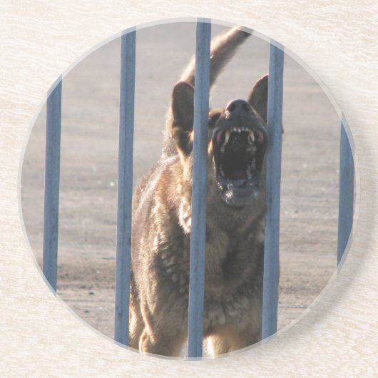 吠える犬 コースター (正面)