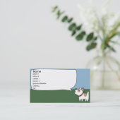 吠える犬-ビジネス 名刺 (スタンド正面)