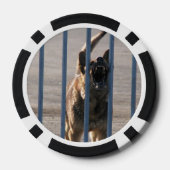 吠える犬 ポーカーチップ (裏面)