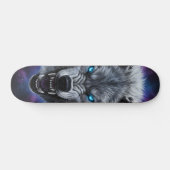 吠える狼の頭のスケートボード スケートボード (横)