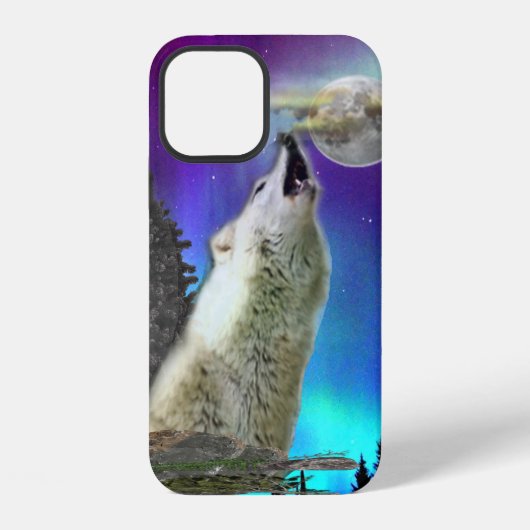 吠える狼 iPhoneケース (裏面)