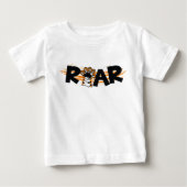 吠える虎 ― 気迫あふれる野生動物 ベビーTシャツ (正面)