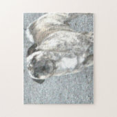 吠える雄犬 ジグソーパズル (縦)