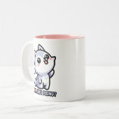 吠えろ！かわいいハウリングウルフプーン ツートーンマグカップ (正面左)