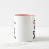 吠えろ！かわいいハウリングウルフプーン ツートーンマグカップ (中央)