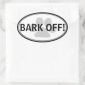 吠えろ!シール 楕円形シール (バッグ)