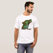 吠えろ!宇宙銀河オオカミシルエットTシャツ Tシャツ (正面フル)