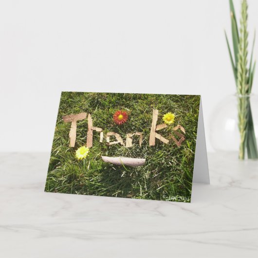 吠え声のありがとう サンキューカード (正面)