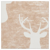 吠え声パターンのシカの頭部 ファブリック (クローズアップ)