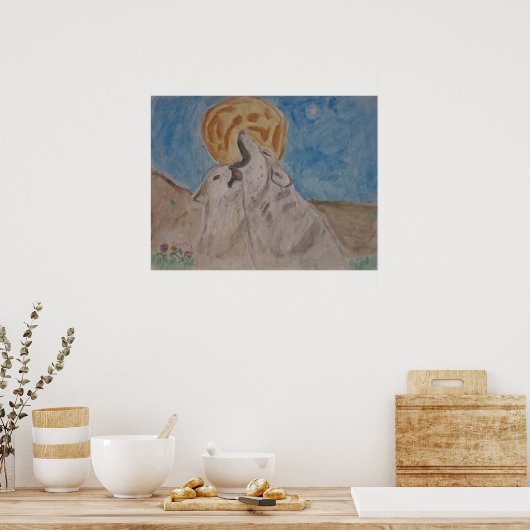 吠え声 ポスター (キッチン)