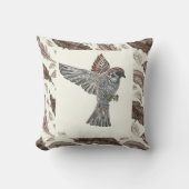 吠え声|種族のSparrowhawk |の青年芸術のプロジェクト クッション (正面)