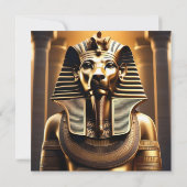 **「吠え王室のる：金のファラオの獅子** セーブザデート (裏面)